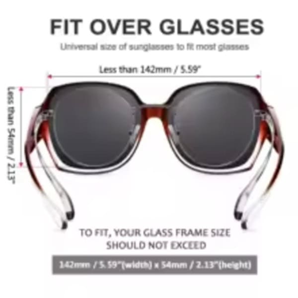 surlunettes4 Women’s Polarized Fit-Over Sunglasses - Image 5