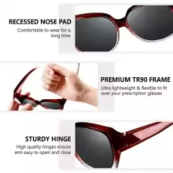 surlunettes5 Women’s Polarized Fit-Over Sunglasses - Image 4